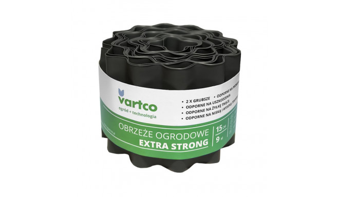 Obrzeże ogrodowe faliste 15cm x9m Vartco Extra Strong szare