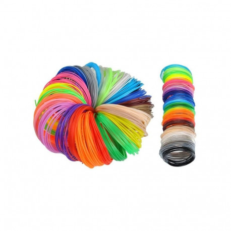 Filamenty PLA 3D - zestaw 30szt x 5m