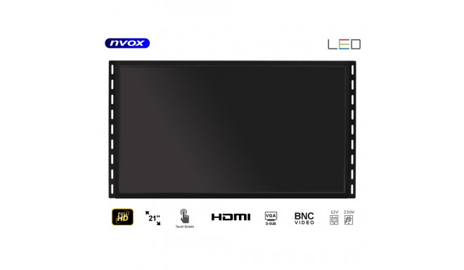 puuteekraaniga open frame led 21-tolline vga hdmi usb bnc 12v 230v monitor