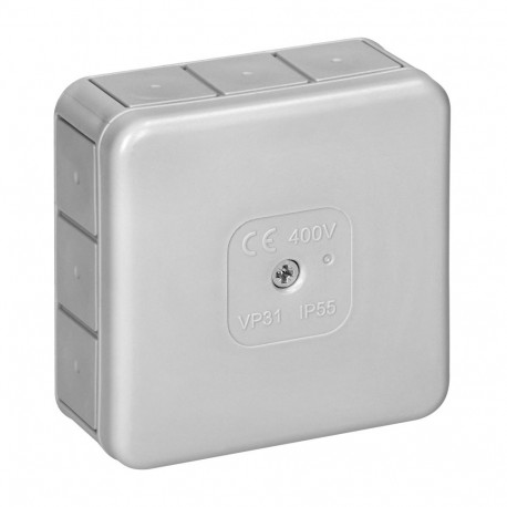 PRO pinnapealne karp, IP55, 400V, 12 läbiviiku, 85x85x37mm, hall
