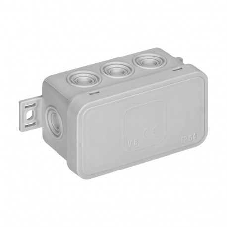 Puszka n/t CLICK, IP54, 8 läbiviiku, 80x45x41mm, hall