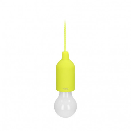 Bateryjna lampka nocna na sznurku 1W LED, 3 x AAA, limonkowa