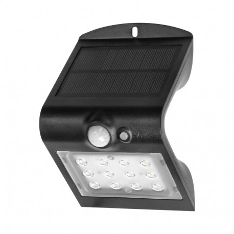 SILOE LED 1,5W, päikeselamp liikumisanduriga 120°, 190 lm, IP65, 4000K, 1200mAh, topelt valgusallika