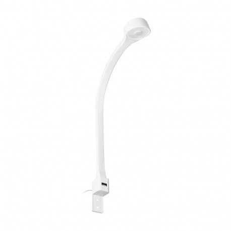 TEO lampka nocna LED, 1,8/7,5W, 90lm, 4000K, z USB, biała