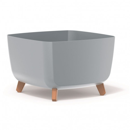 Doniczka GRACIA SQUARE DGQL400 - jasny szary