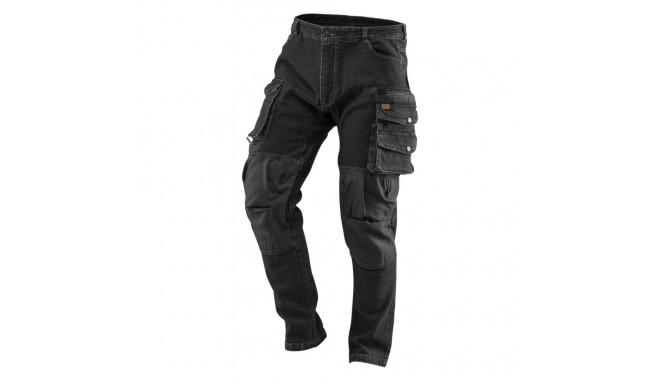 tööpüksid DENIM, mustad, suurus L