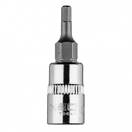 Końcówka sześciokątna H3 na nasadce 1/4", krótka, 37 mm (5 tk.)