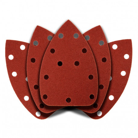 Papier ścierny na rzep delta 140 x 140 x 80 mm, K120, 5 tk, avadega