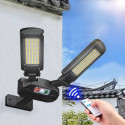 Solarna lampa uliczna LED z czujnikiem ruchu i pilotem Maclean IP54, 5W, 2x450lm, 6500K, Li-ion 2400