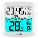 Stacja pogodowa z termometrem basenowym GreenBlue, zasięg 60m, czujnik pływający, temperatura, godzi