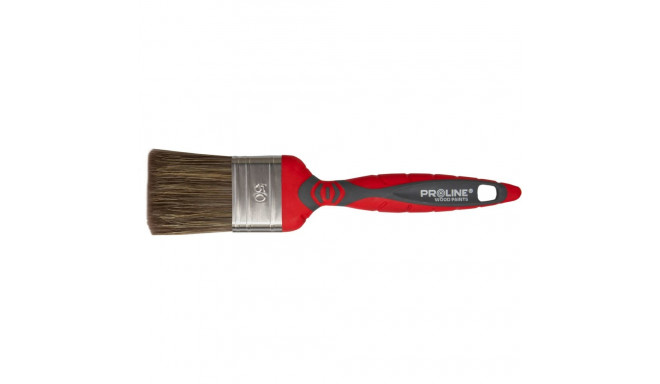 Pędzel płaski premium 40mm,rączka 2k-tpr,ss,do drew.,proline