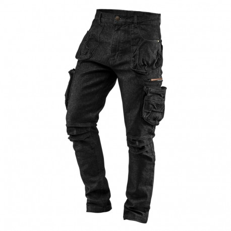 5-taskutega DENIM mustad tööpüksid, suurus XL