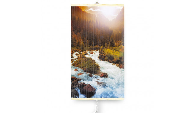Grzejnik na podczerwień - giętki panel grzewczy 430W TRIO wzór 10 rzeka, wymiary 100x57cm z regulato