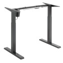 Biurko elektryczne z regulacją wys Ergo Office, szare, max wys 123cm , 80 kg - bez blatu, do pracy s