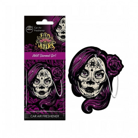 Aroma Car autoõhuvärskendaja Muertos Violet Girl vürtsikas nauding, lilla