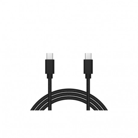 66-156# Przyłącze usb-c - usb-c 2.0 1,5m czarne plecionka
