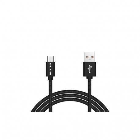 66-146# usb a - micro b 1,5m must punutud blister