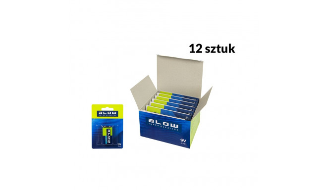 82-574# blow super alkaline 9V 6LR61 leelispatarei blisterpakendis