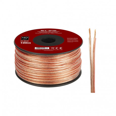 73-321# kõlarikaabel 2x0,35mm läbipaistev