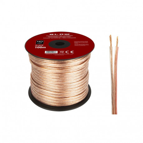 73-327# kõlarikaabel 2x4,00mm läbipaistev