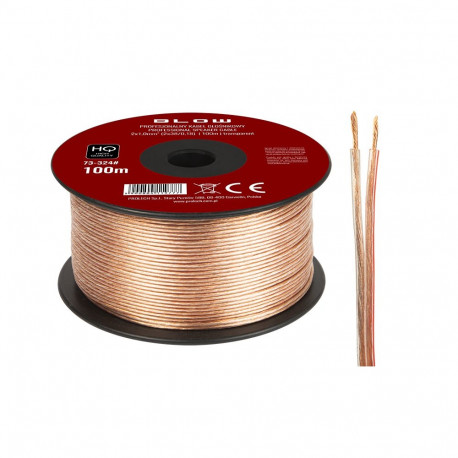 73-324# Przewód głośnikowy 2x1,00mm przezroczysty