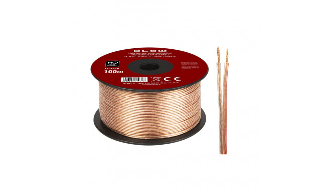 73-324# Przewód głośnikowy 2x1,00mm przezroczysty