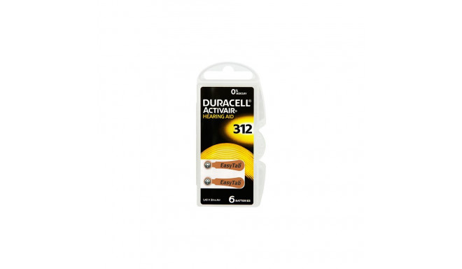 3857# Duracell DA-312 kuuldeaparaadi patarei 6tk
