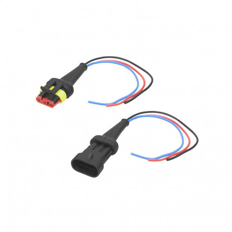 40-808# hermetiseeritud pistikukarp kaabliga 20 cm oh-3 (pesa ja pistik) komplekt