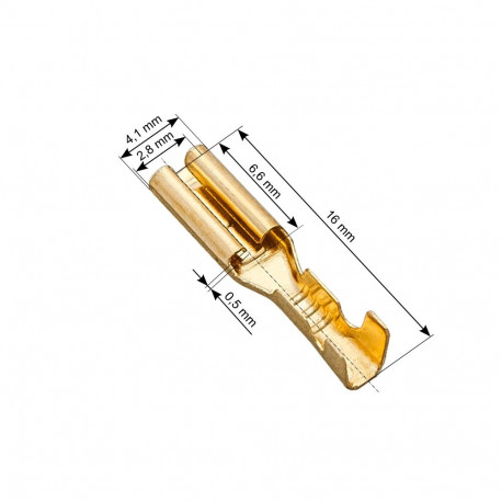 43-105# isoleerimata lame emane konektor 2,8/16 100tk