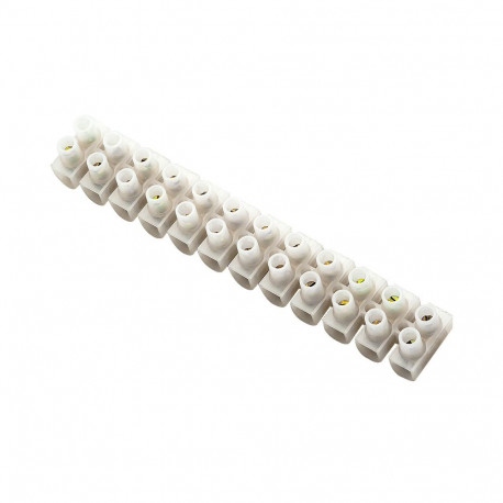 40-702# elektriline klemmliist 12 pola r= 6mm2 valge (10 tk.)