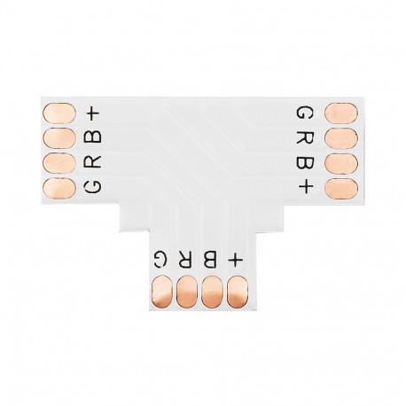 4878# t-tüüpi 10mm rgb led-riba konektor (10 tk.)