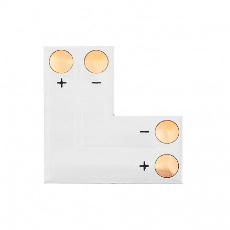 4909# l-tüüpi LED-riba konnektor 10mm 2pin (10 tk.)