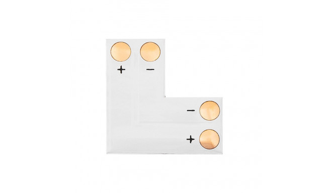 4909# l-tüüpi LED-riba konnektor 10mm 2pin (10 tk.)