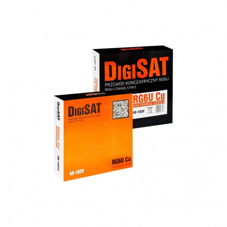 40-102# Przewód koncentryczny rg6u cu digisat box