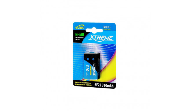 82-605# Akumulator ni-mh 9v 310mah xtreme