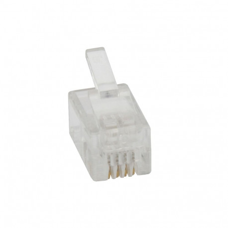 1253# Wtyk telefoniczny 4p4c (rj9) 100 szt.