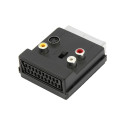 2566# Rozgałęźnik wtyk scart-1xgniazdo scart+3rca+svhs+ przełącznik