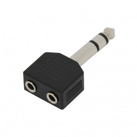 3413# Rozgałęźnik jack: wtyk 6,3-2gniazdo 3,5stereo (20 tk.)