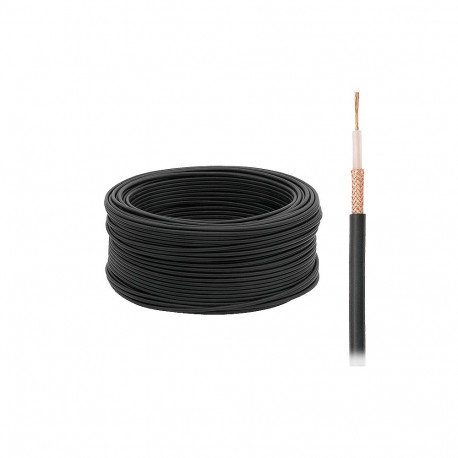 1711# przewód koaksiaalkaabel rg58 50ohm li.must rg100 (100 tk.)