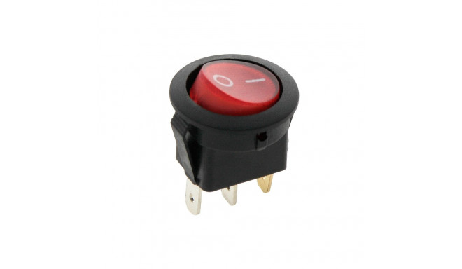 3904# valgustusega ümmargune 12v punane lüliti (20 tk.)