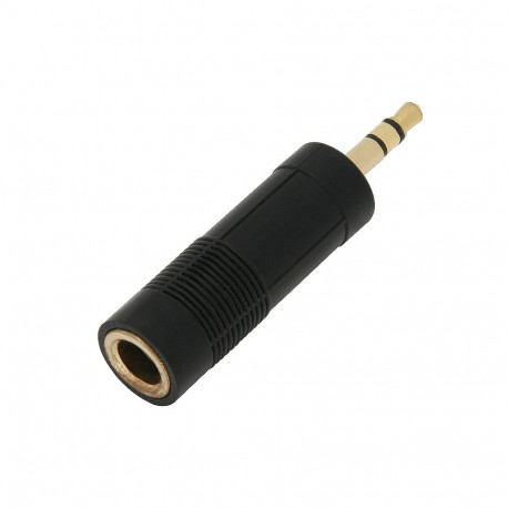 Jack-adapter 3233#: 3,5 pistik–6,3 pesa, stereo, kullatud (20 tk)