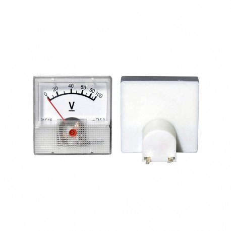 51-611# analoog voltmeeter ruudukujuline mini 100v