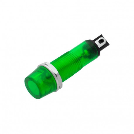 0655# Kontrolka neonowa 6mm (zielona) 230v (20 tk.)