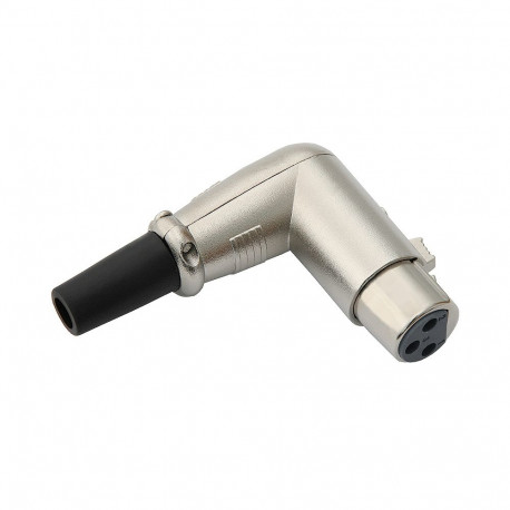 2213# XLR 3p mikrofonipesa kaablile nurkne (10 tk.)