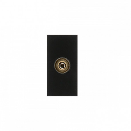 Gniazdo TV Maclean, ühekordne, must, MCE726B