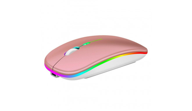 AK211C juhtmevaba rgb roosakuldne hiir