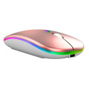 AK211C Mysz bezprzewodowa rgb rose gold