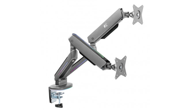 NanoRS gaming kahe monitori hoidik, LED RGB valgustus, 17-32", max. 9kg, VESA 75x75 / 100x100, RS166