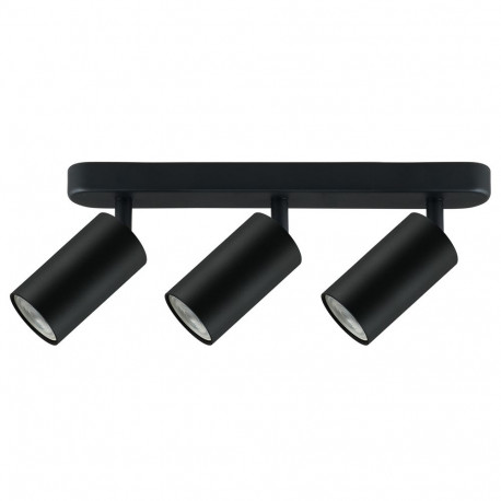 Lampa ścienno-sufitowa Maclean, punktowa, ruchoma, aluminiowa, 3xGU10, 55x100mm, kolor czarny mat, M