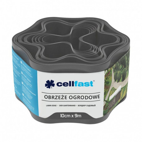 Obrzeże ogrodowe 10cm x 9m Cellfast grafitowe